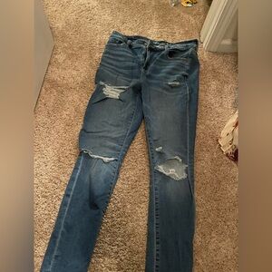 American eagle high rise jeans blue